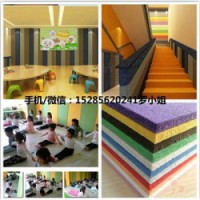 贵阳早教室墙面吸音板，幼儿园环保彩色纤维