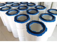 PTFE覆膜聚酯纤维350方形卡盘式除尘滤芯